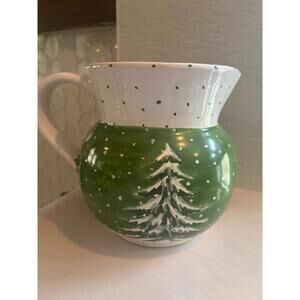 Italy For STARBUCKS COFFEE COMPANY Painted Pitcher Christmas